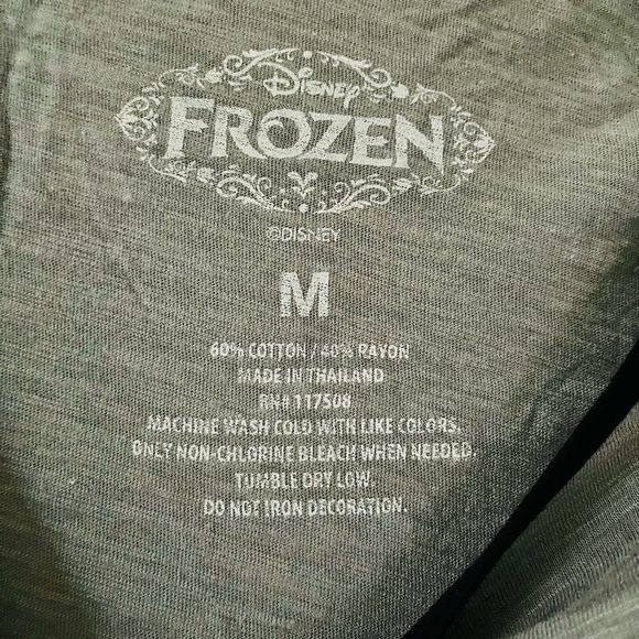 Disney Frozen Juniors Graphic Olaf Faces 3/4 Sleeve Raglan T-Shirt - Picture 4 of 6